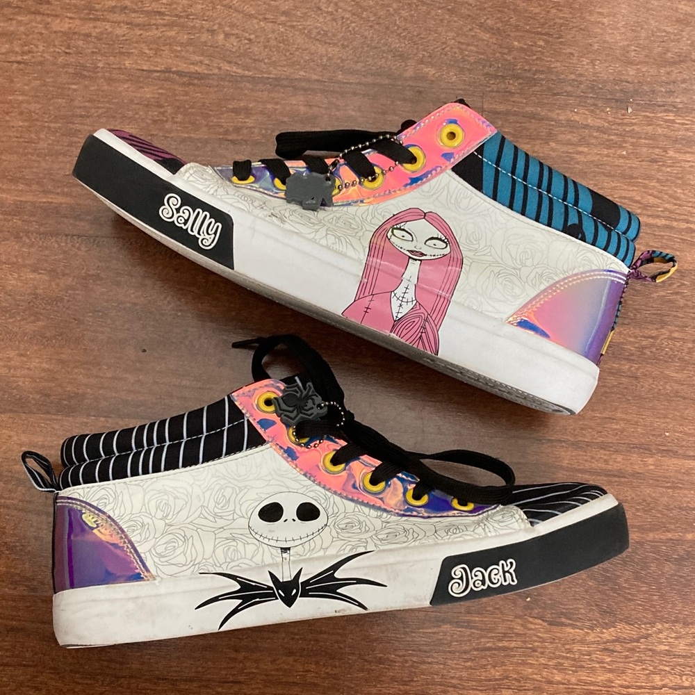 Ground Up Disney Nightmare Before Christmas Colorful Sneakers Sz 9